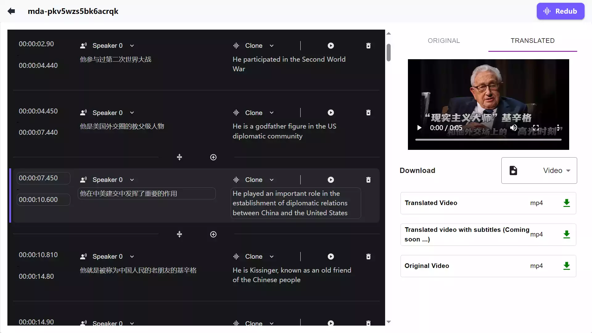 Help creators spread content by our AI-Powered all-in-one video localization tool