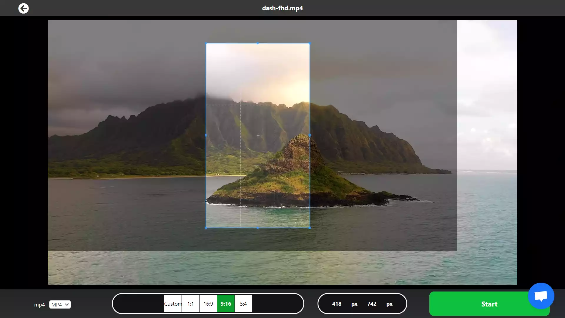 Cropping within Seconds On Ai4video