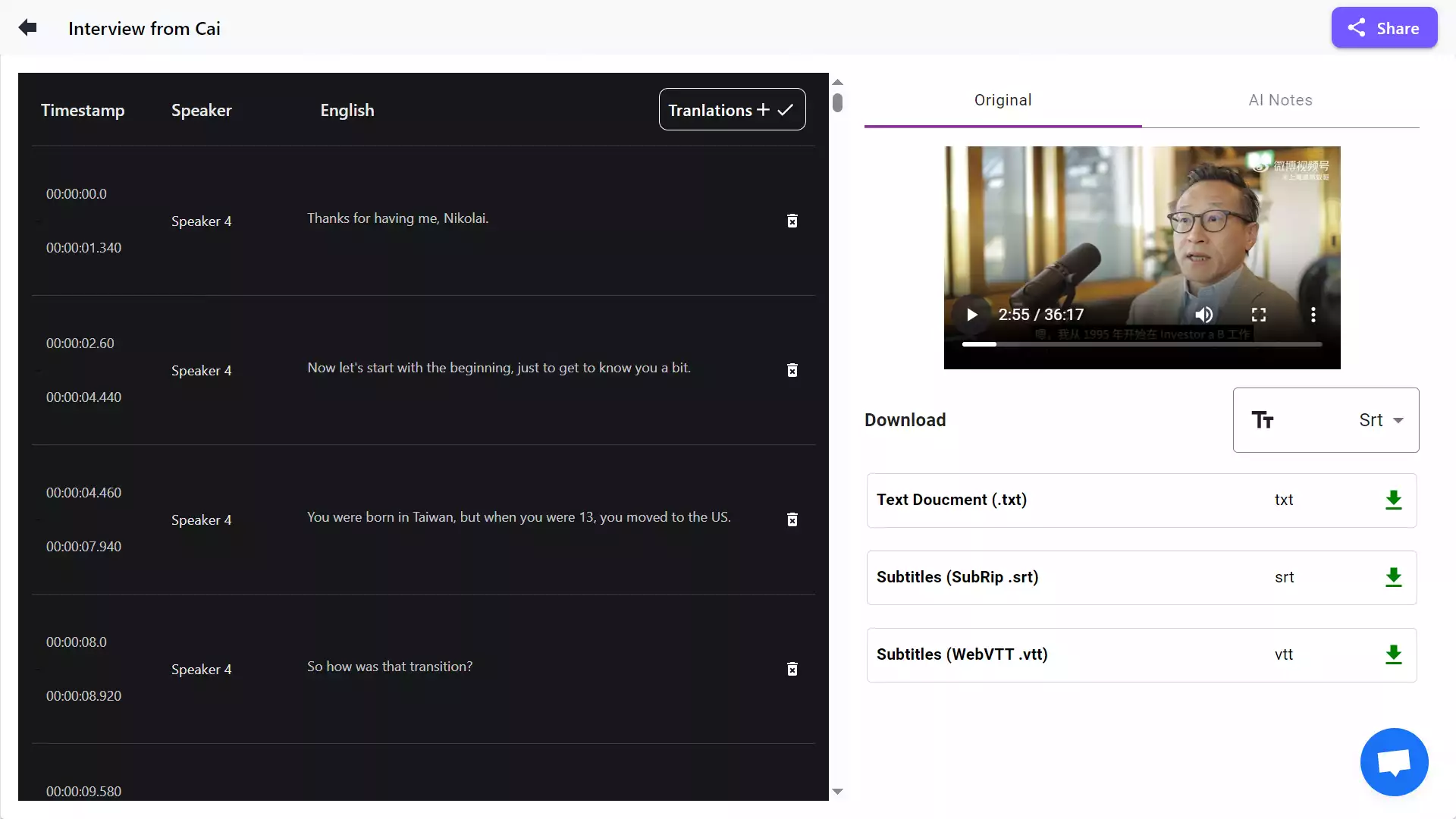 Transcribe Audio to Text