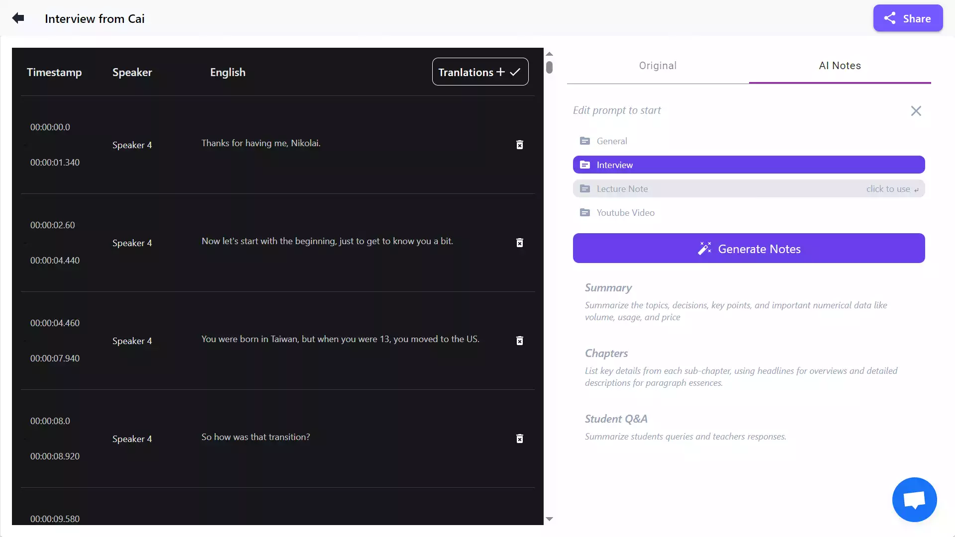 Transcribe Video to Text